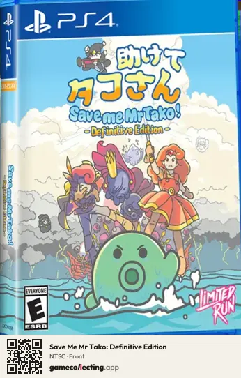 Save Me Mr Tako: Definitive Edition PlayStation 4, NTSC box front