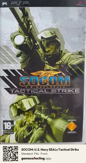SOCOM: U.S. Navy SEALs Tactical Strike PlayStation Portable, PAL box front