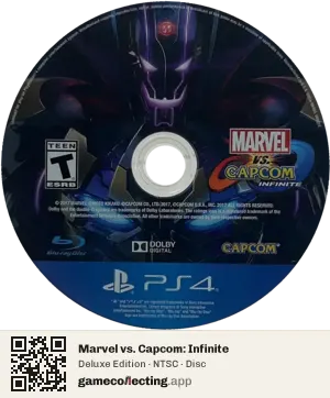 Marvel vs. Capcom: Infinite PlayStation 4, NTSC disc