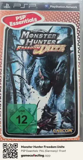Monster Hunter Freedom Unite PlayStation Portable, Germany box front