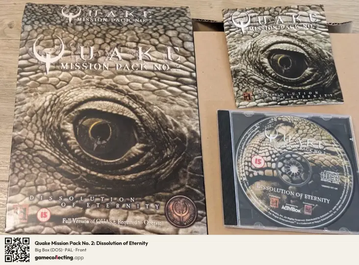 Quake Mission Pack No. 2: Dissolution of Eternity Computer, PAL box front