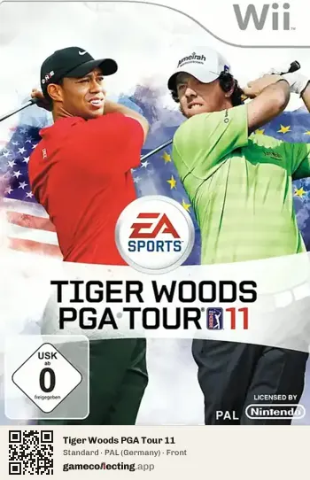 Tiger Woods PGA Tour 11 Nintendo Wii, Germany box front