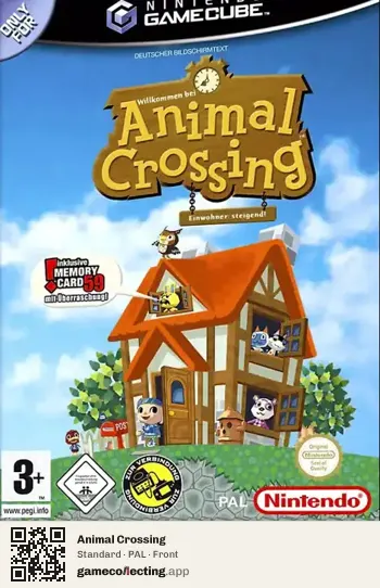 Animal Crossing Nintendo GameCube, PAL box front