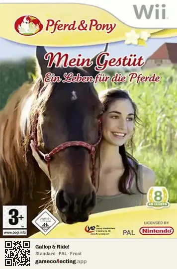 Gallop & Ride! Nintendo Wii, PAL box front