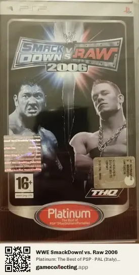 WWE SmackDown! vs. Raw 2006 PlayStation Portable, Italy box front