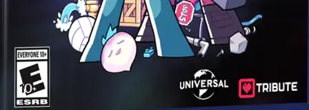 Scott Pilgrim EX, the ESRB box on its front