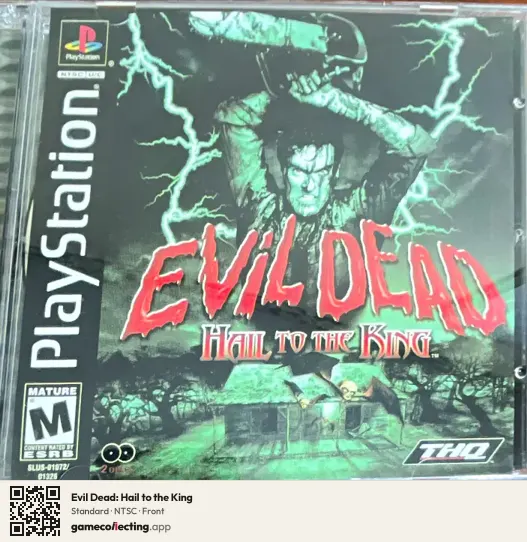 Evil Dead: Hail to the King PlayStation, NTSC box front