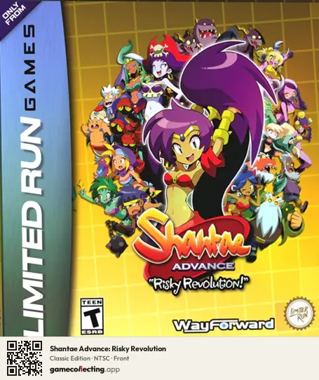 Shantae Advance: Risky Revolution PlayStation 5, NTSC box front