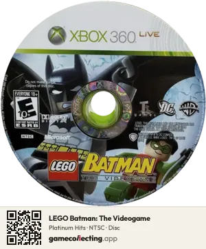 LEGO Batman: The Videogame Xbox 360, NTSC disc
