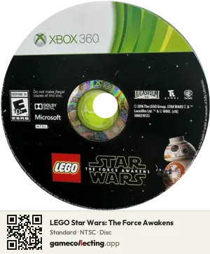 LEGO Star Wars: The Force Awakens Xbox 360, NTSC disc