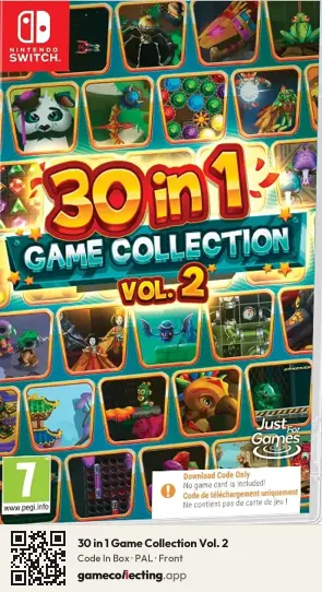 30 in 1 Game Collection Vol. 2 Nintendo Switch, PAL box front