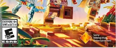LEGO Horizon Adventures, the ESRB box on its front