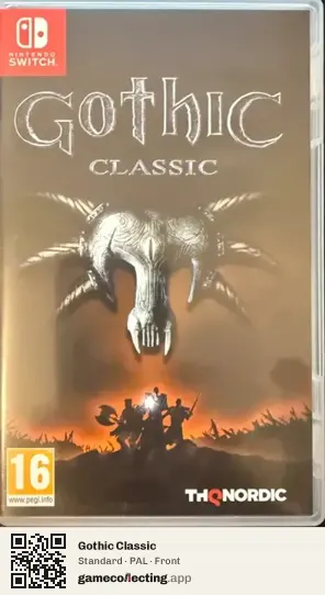Gothic Classic Nintendo Switch, PAL box front
