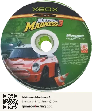 Midtown Madness 3 Xbox, PAL disc