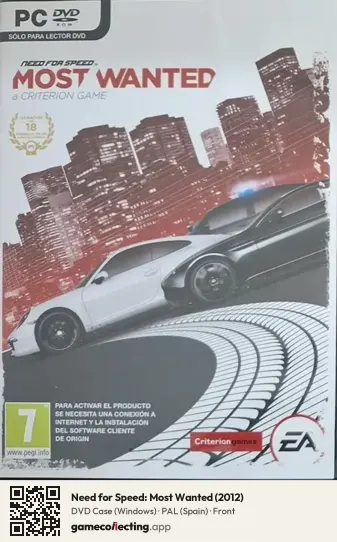 Need for Speed: Most Wanted (2012) Computer, Spain box front