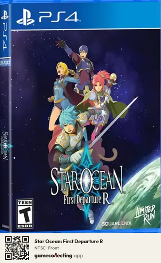 Star Ocean: First Departure R PlayStation 4, NTSC box front