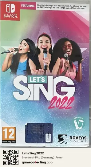 Let's Sing 2022 Nintendo Switch, Germany box front