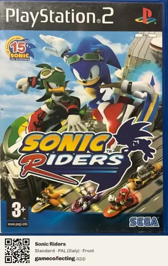Sonic Riders PlayStation 2, Italy box front