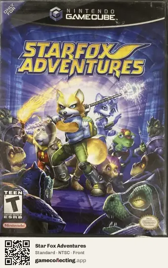 Star Fox Adventures Nintendo GameCube, NTSC box front