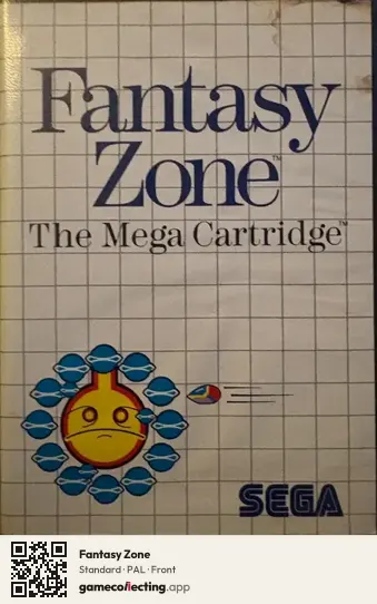 Fantasy Zone Sega Master System, PAL box front