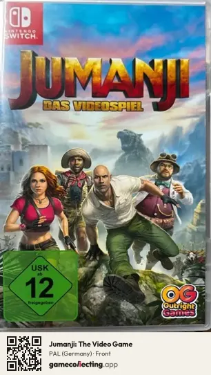 Jumanji: The Video Game Nintendo Switch, Germany box front