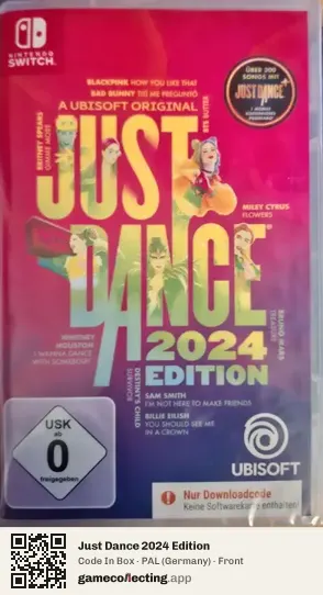Just Dance 2024 Edition Nintendo Switch, Germany box front