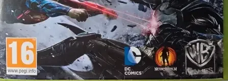 Injustice: Gods Among Us, the USK square on its front