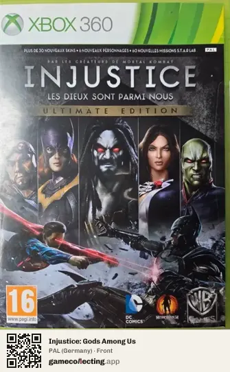 Injustice: Gods Among Us Xbox 360, Germany box front