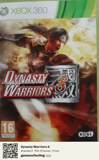 Dynasty Warriors 8 Xbox 360, France box front