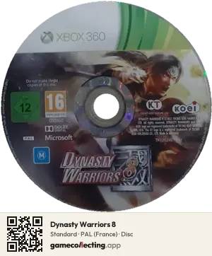 Dynasty Warriors 8 Xbox 360, PAL disc