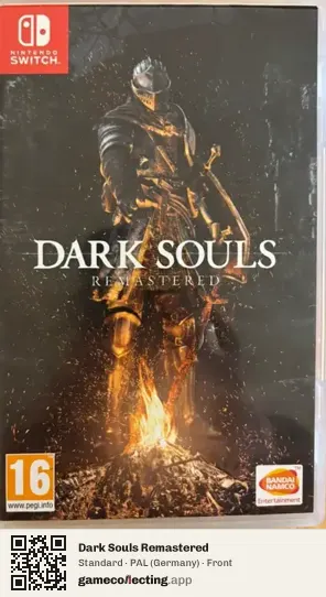 Dark Souls Remastered Nintendo Switch, Germany box front