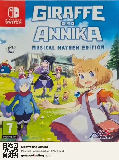 Giraffe and Annika Nintendo Switch, PAL box front