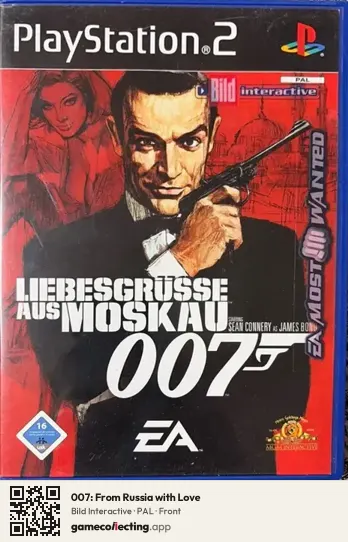 007: From Russia with Love PlayStation 2, PAL box front
