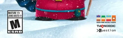 South Park: Snow Day!, the ESRB box on its front