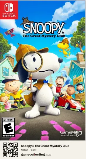 Snoopy & the Great Mystery Club Nintendo Switch, NTSC box front