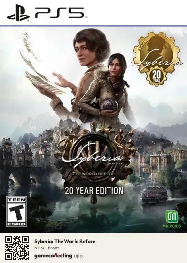 Syberia: The World Before PlayStation 5, NTSC box front