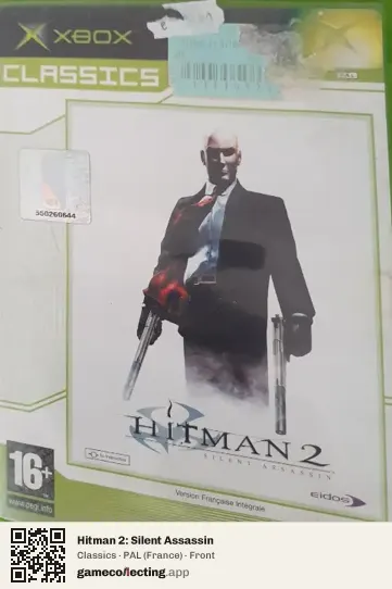 Hitman 2: Silent Assassin Xbox, France box front