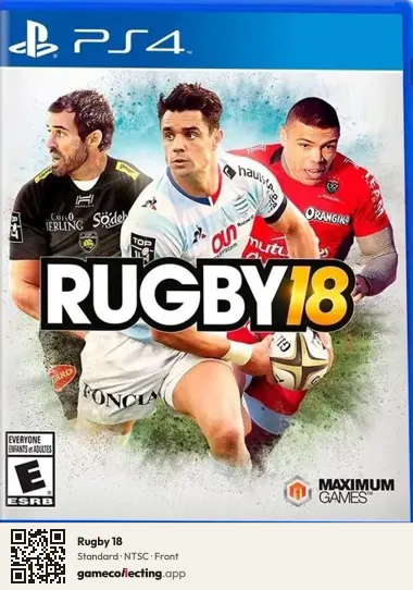 Rugby 18 PlayStation 4, NTSC box front