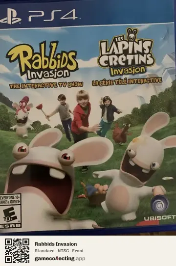 Rabbids Invasion PlayStation 4, NTSC box front