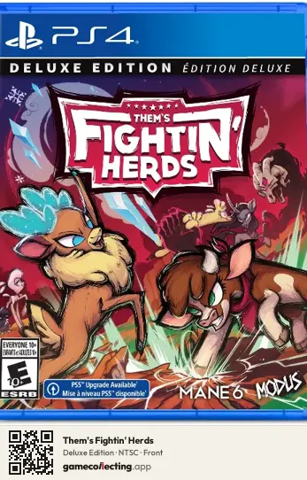 Them's Fightin' Herds PlayStation 4, NTSC box front