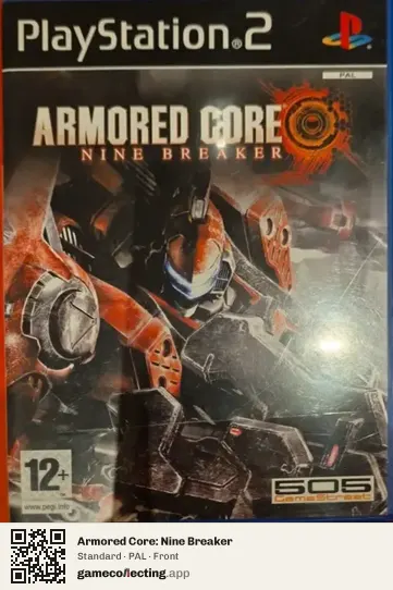 Armored Core: Nine Breaker PlayStation 2, PAL box front