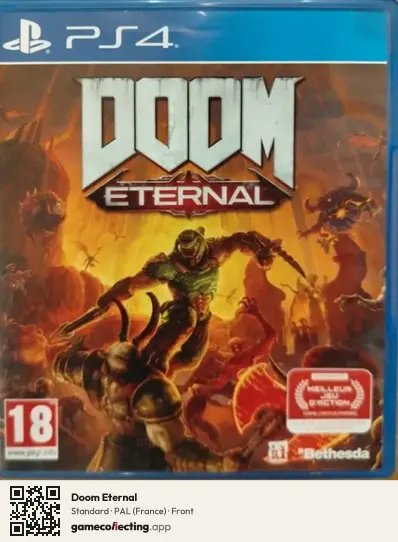 Doom Eternal PlayStation 4, France box front