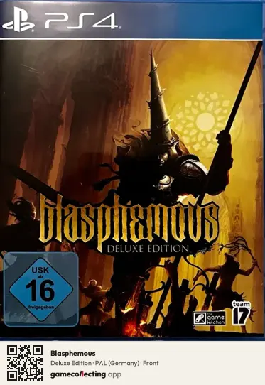 Blasphemous PlayStation 4, Germany box front