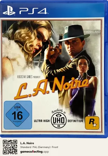 L.A. Noire PlayStation 4, Germany box front