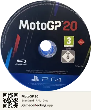 MotoGP 20 PlayStation 4, PAL disc