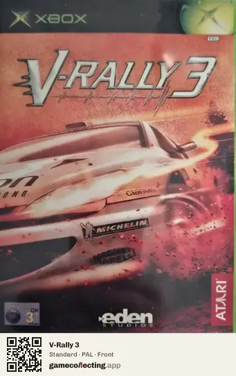 V-Rally 3 Xbox, PAL box front