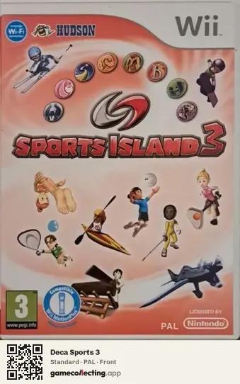 Deca Sports 3 Nintendo Wii, PAL box front