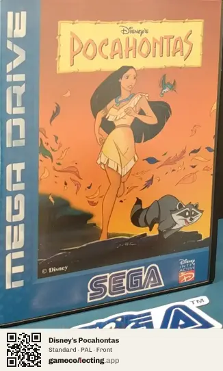 Disney's Pocahontas Sega Mega Drive / Genesis, PAL box front