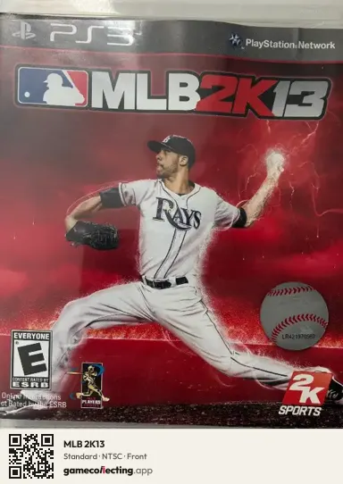 MLB 2K13 PlayStation 3, NTSC box front