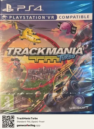 TrackMania Turbo PlayStation 4, Spain box front